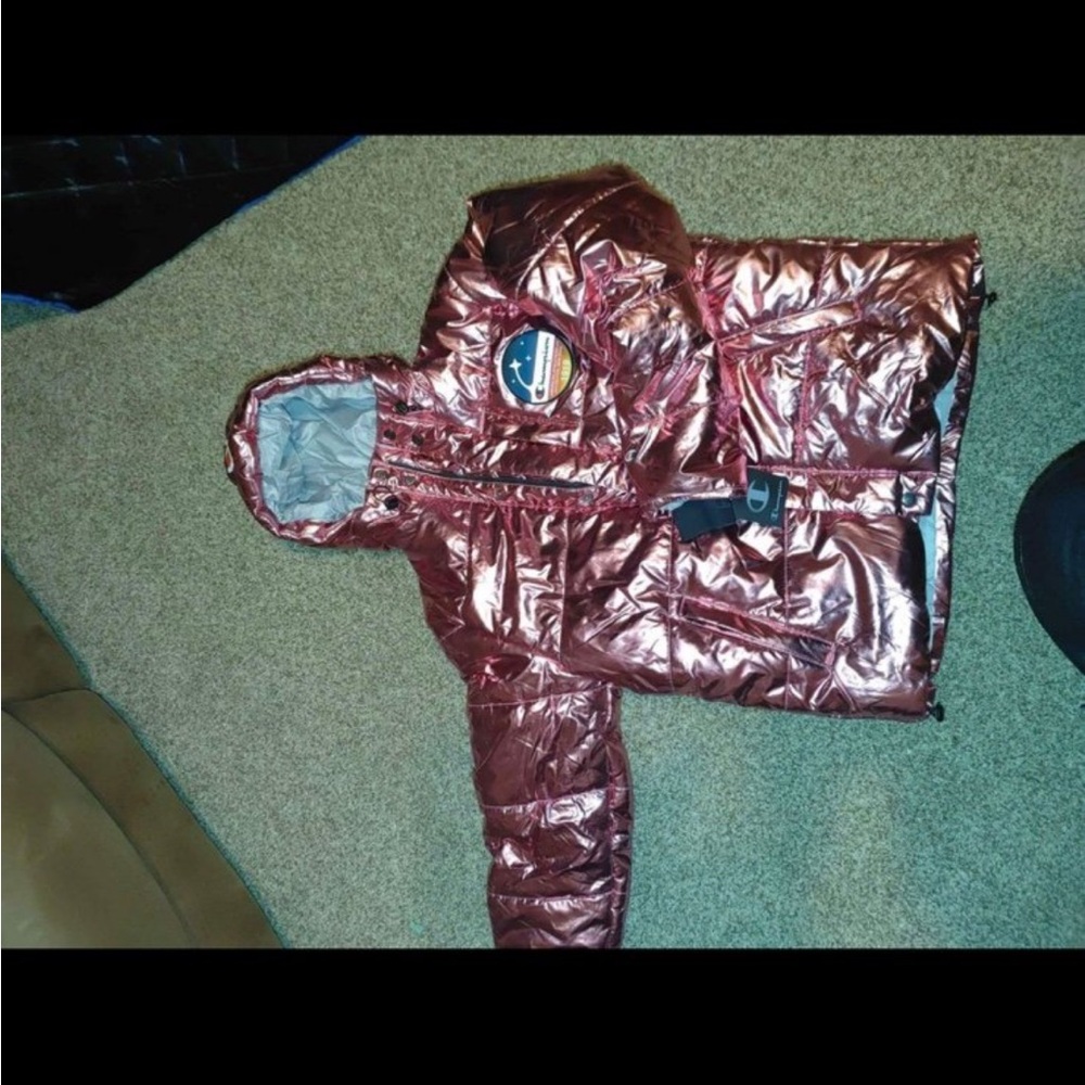 Champion Metallic Red Puffer Jacket